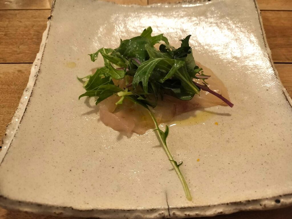 北海道産ヒラメのカルパッチョ