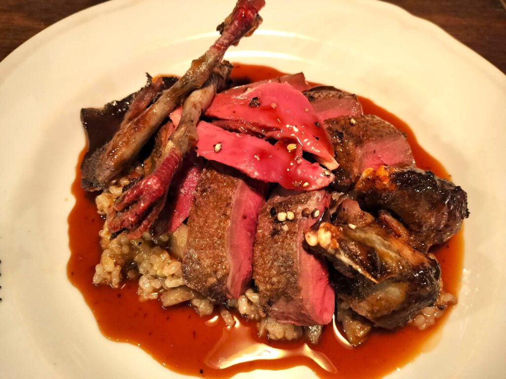 山バト リゾット添え(6,400円)