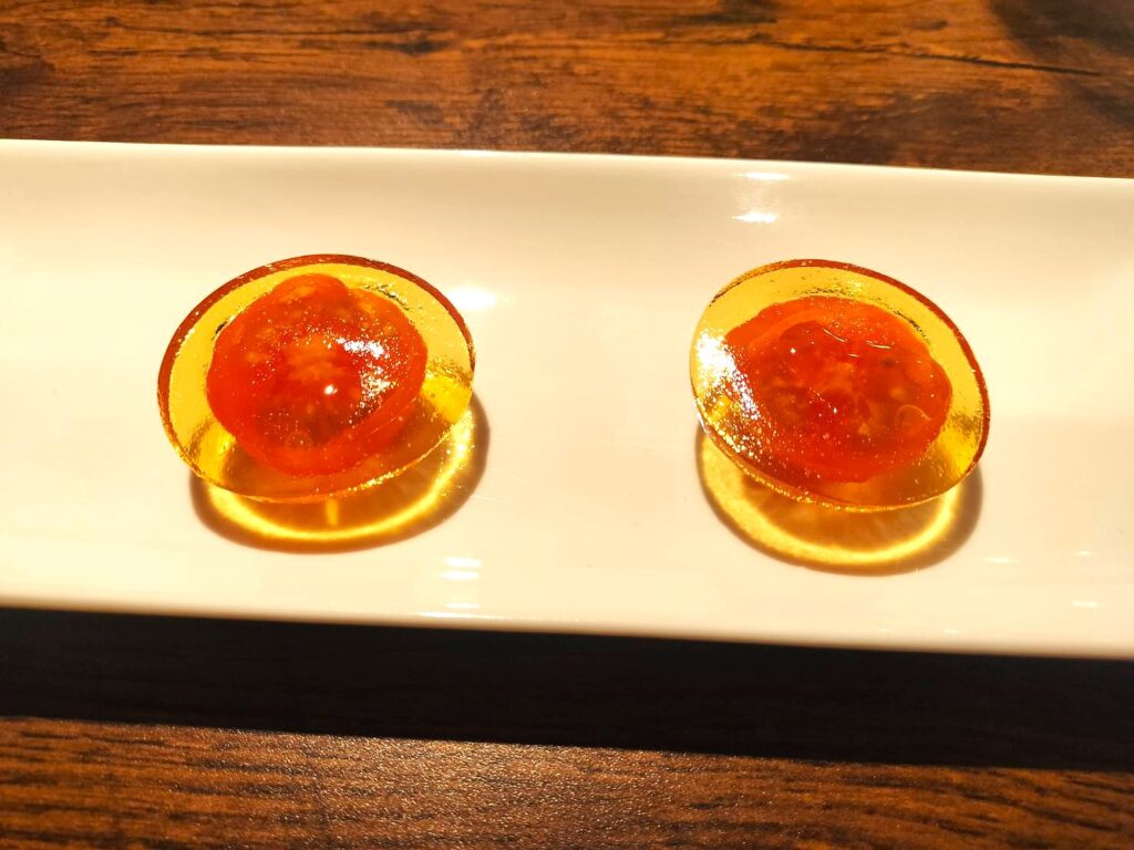 冷やしトマト 土佐酢ジュレ
