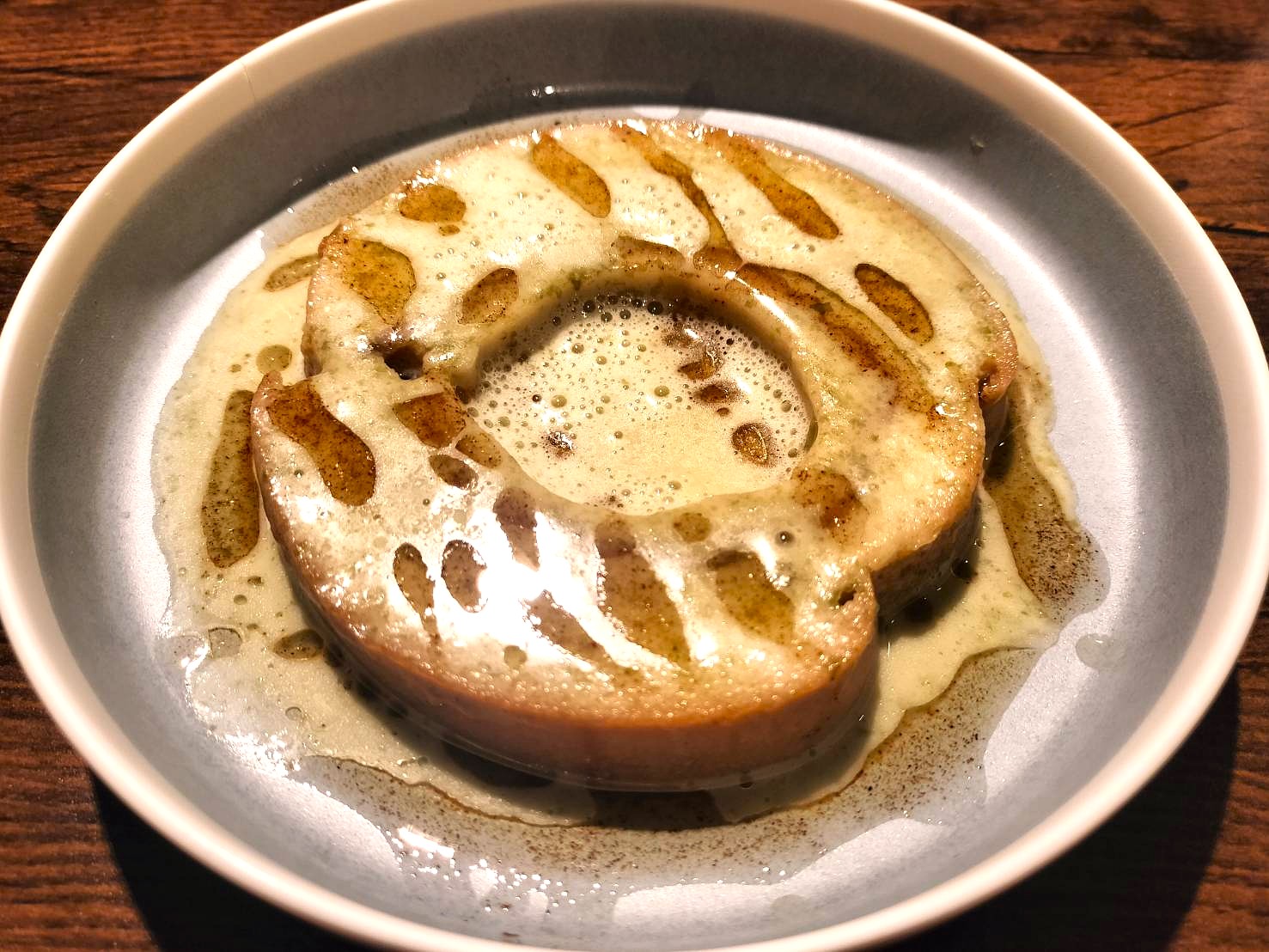ODEN② 車麩 海藻バターソースと焦がしネギ