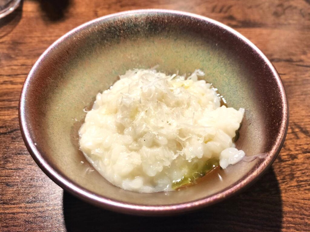 〆： 出汁リゾット