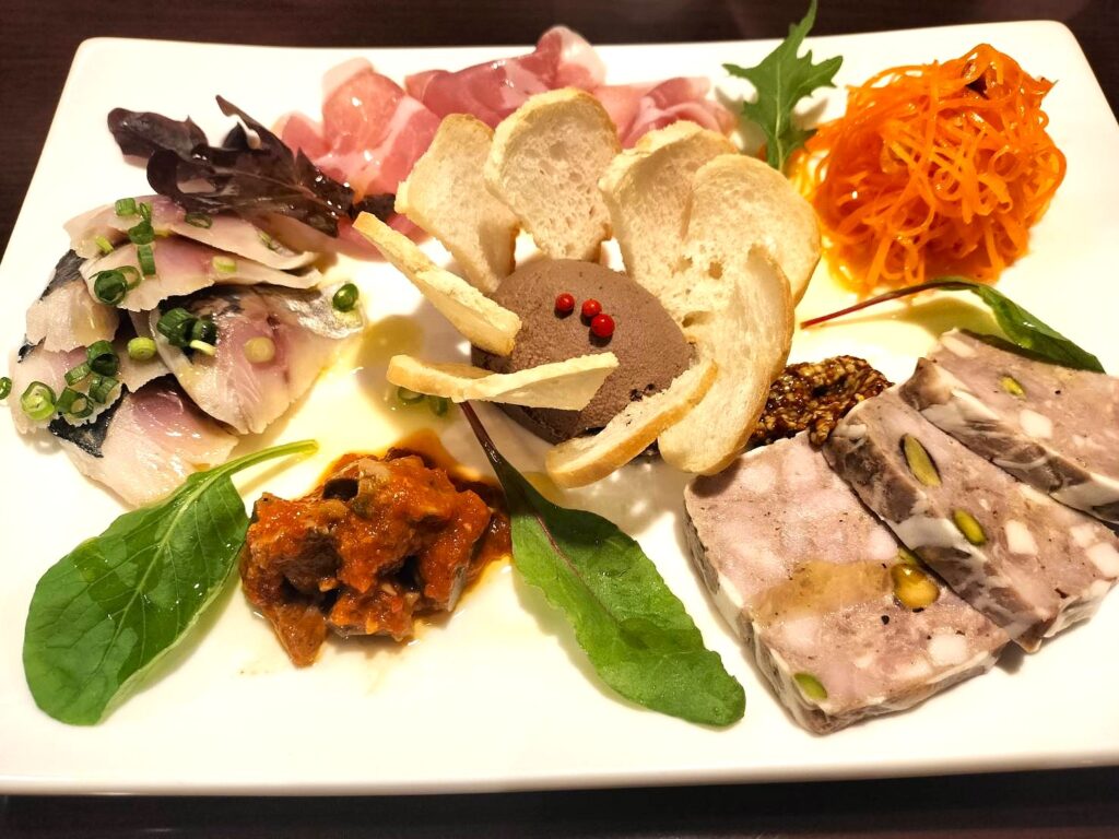 円山カルネ 前菜盛り合わせ